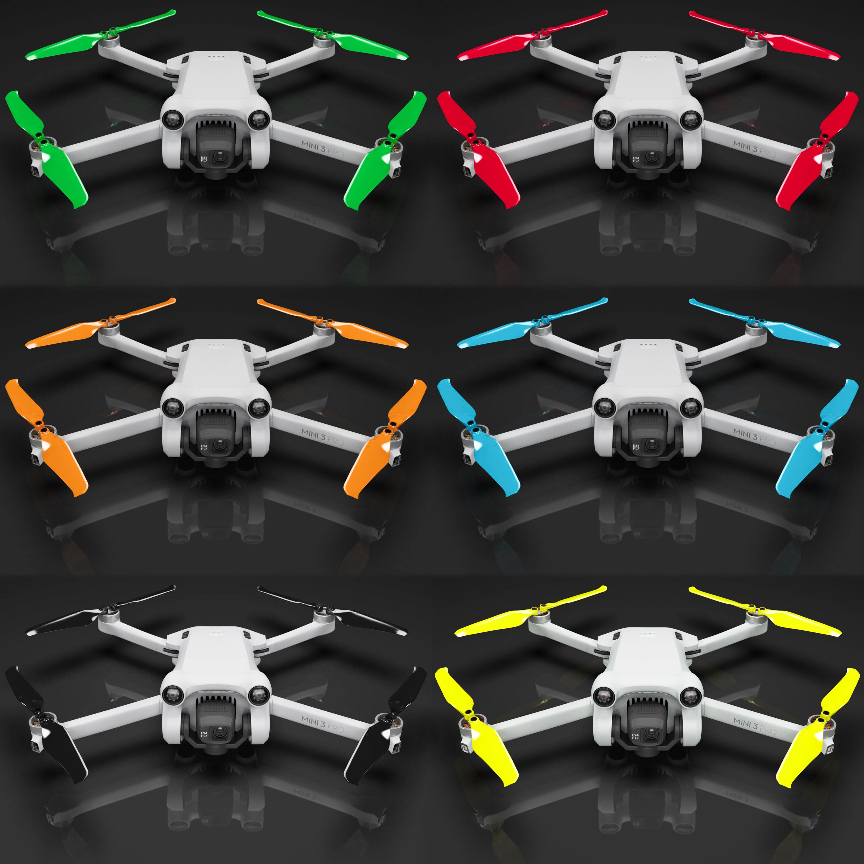 DJI Mini 3 Pro/4 Pro Stealth Upgrade Propellers