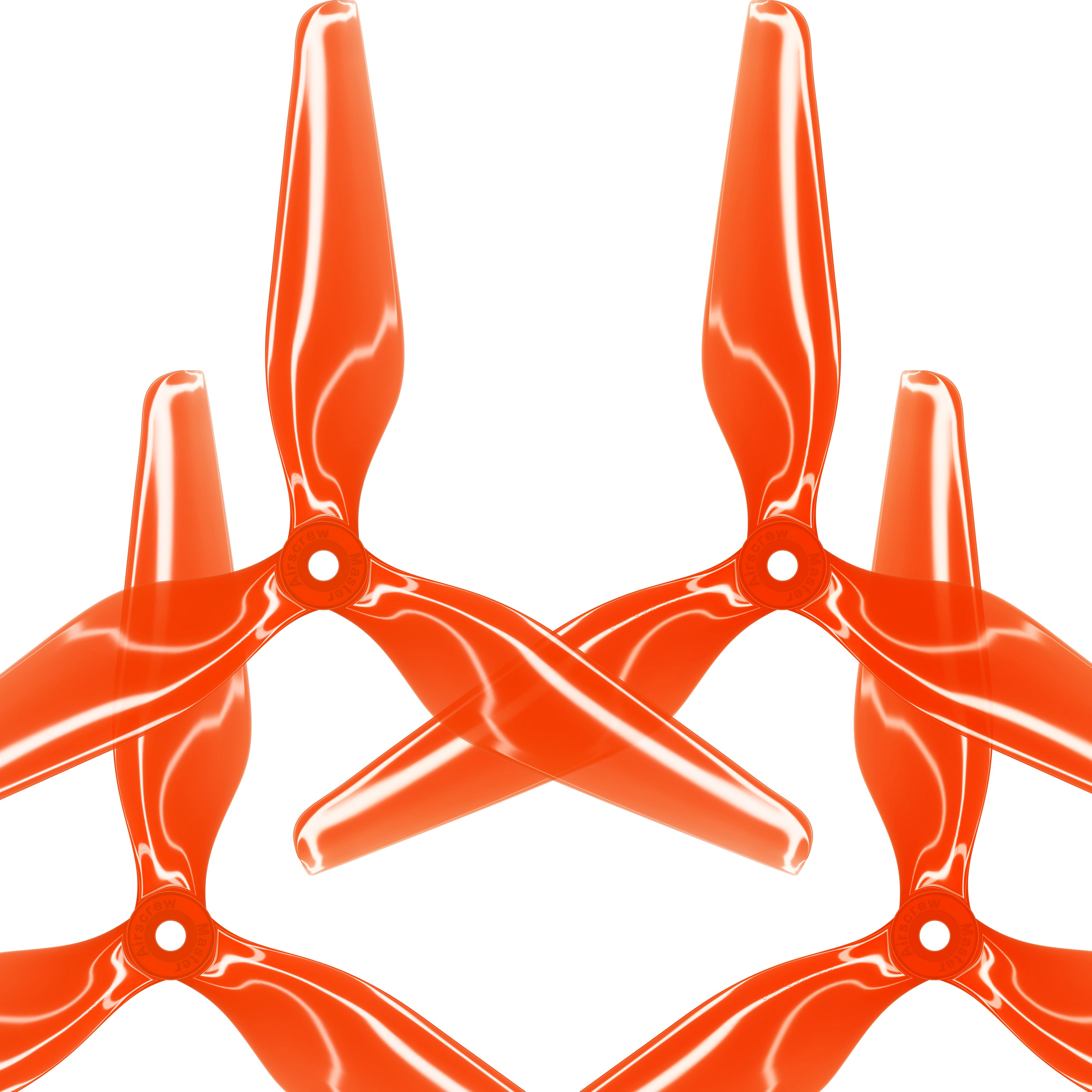 3MR Plus+ Series - 3-Blade 7x3.7 Propeller Set x4 Orange - Master Airscrew
