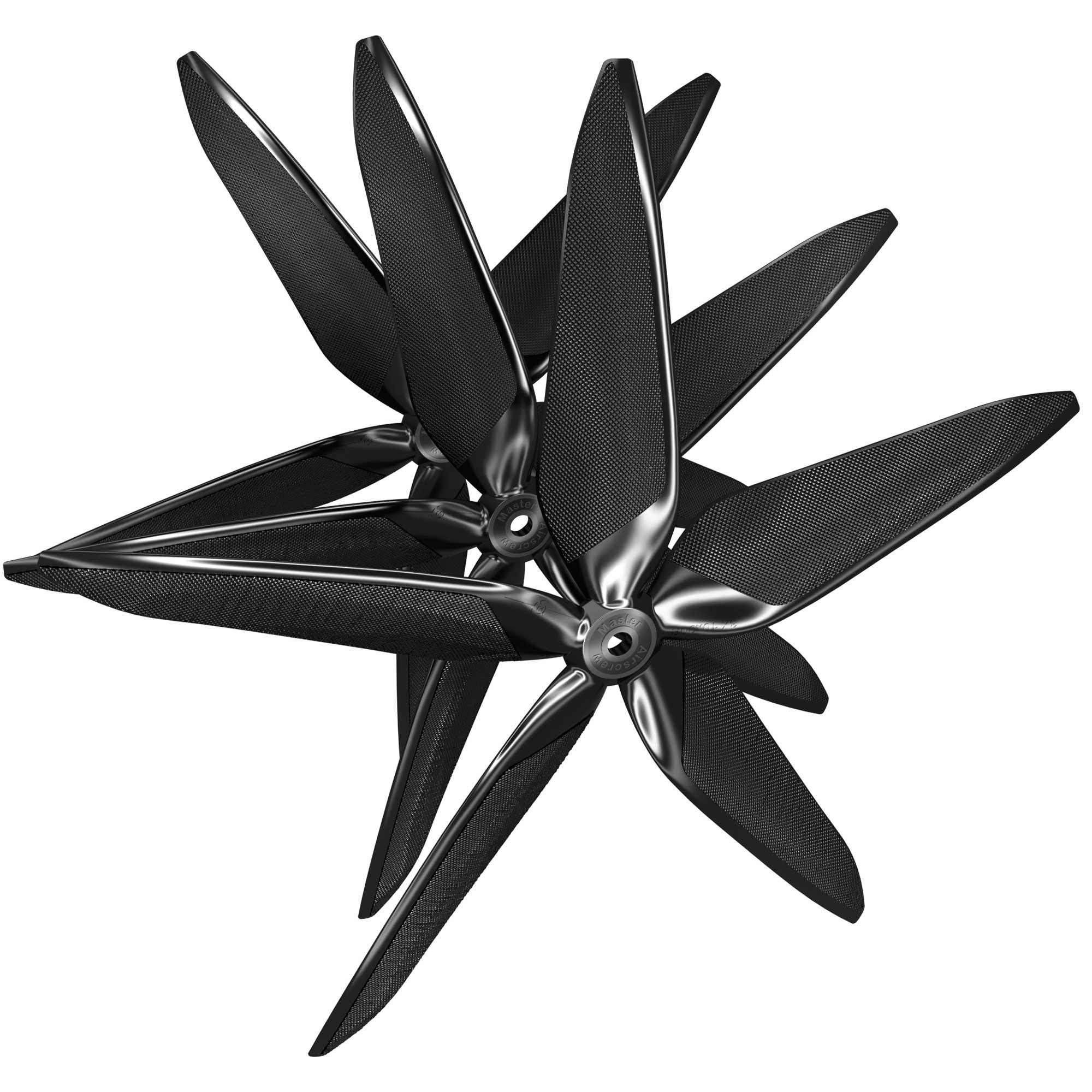 5X Power - 10x9 Propeller (CW) Rev./Pusher Black - Master Airscrew