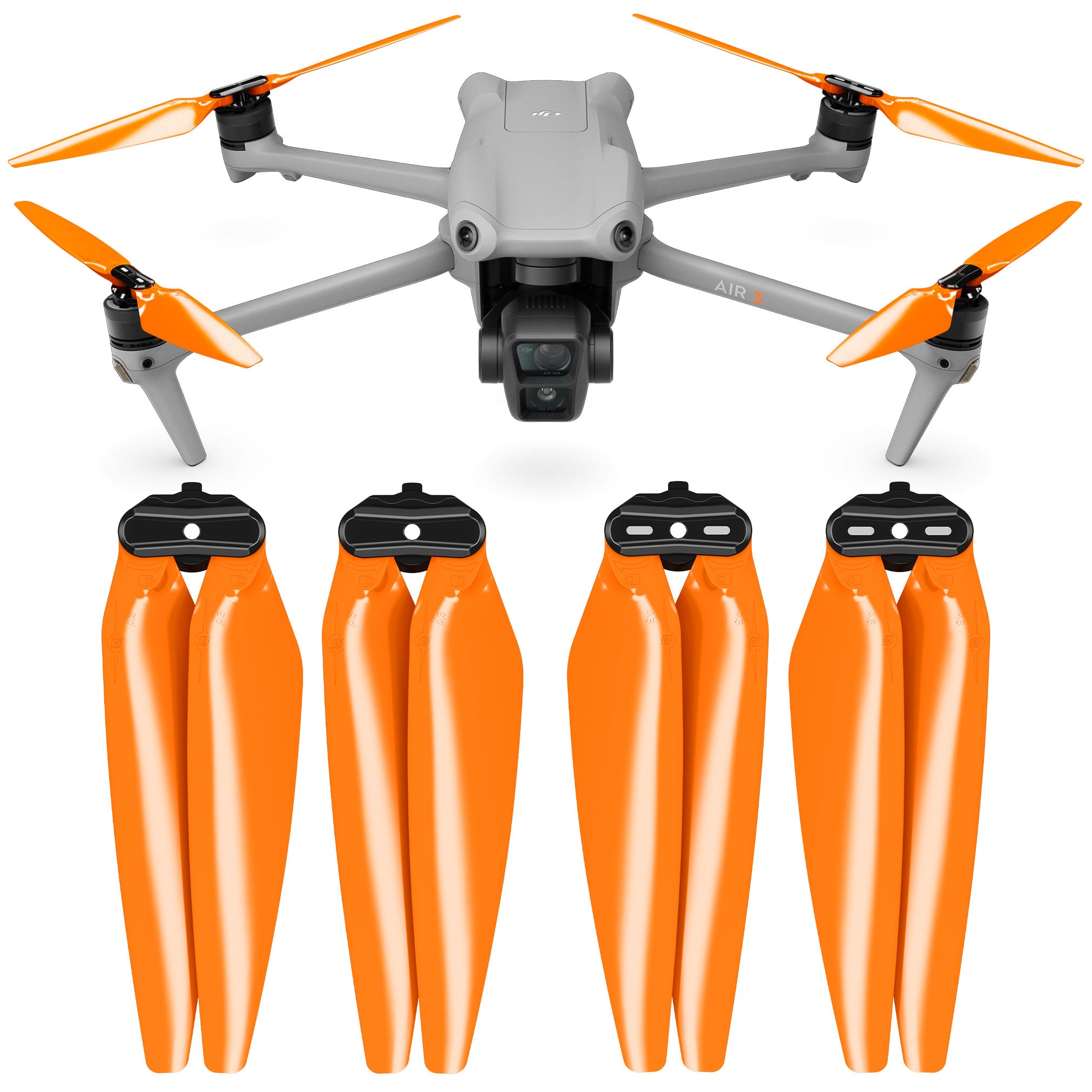 Master Airscrew Stealth Propellers For DJI Mavic 3 Series - 4 Pack Low-Noise Upgrade Props - Black
