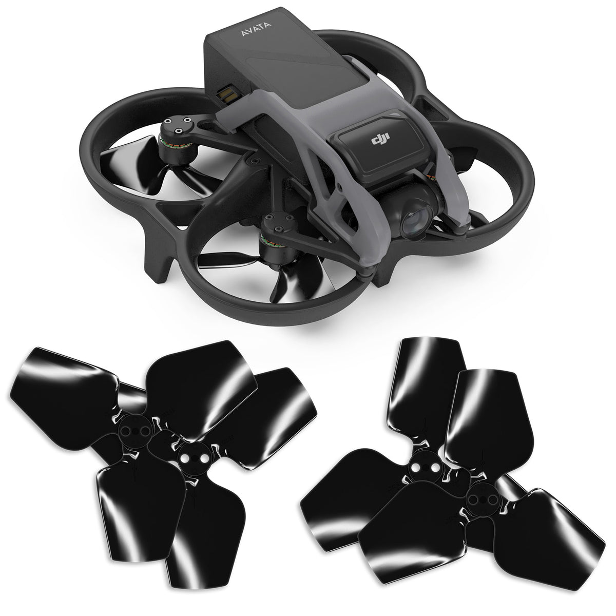 DJI Avata 3-blade Upgrade Propeller Set x4 Black