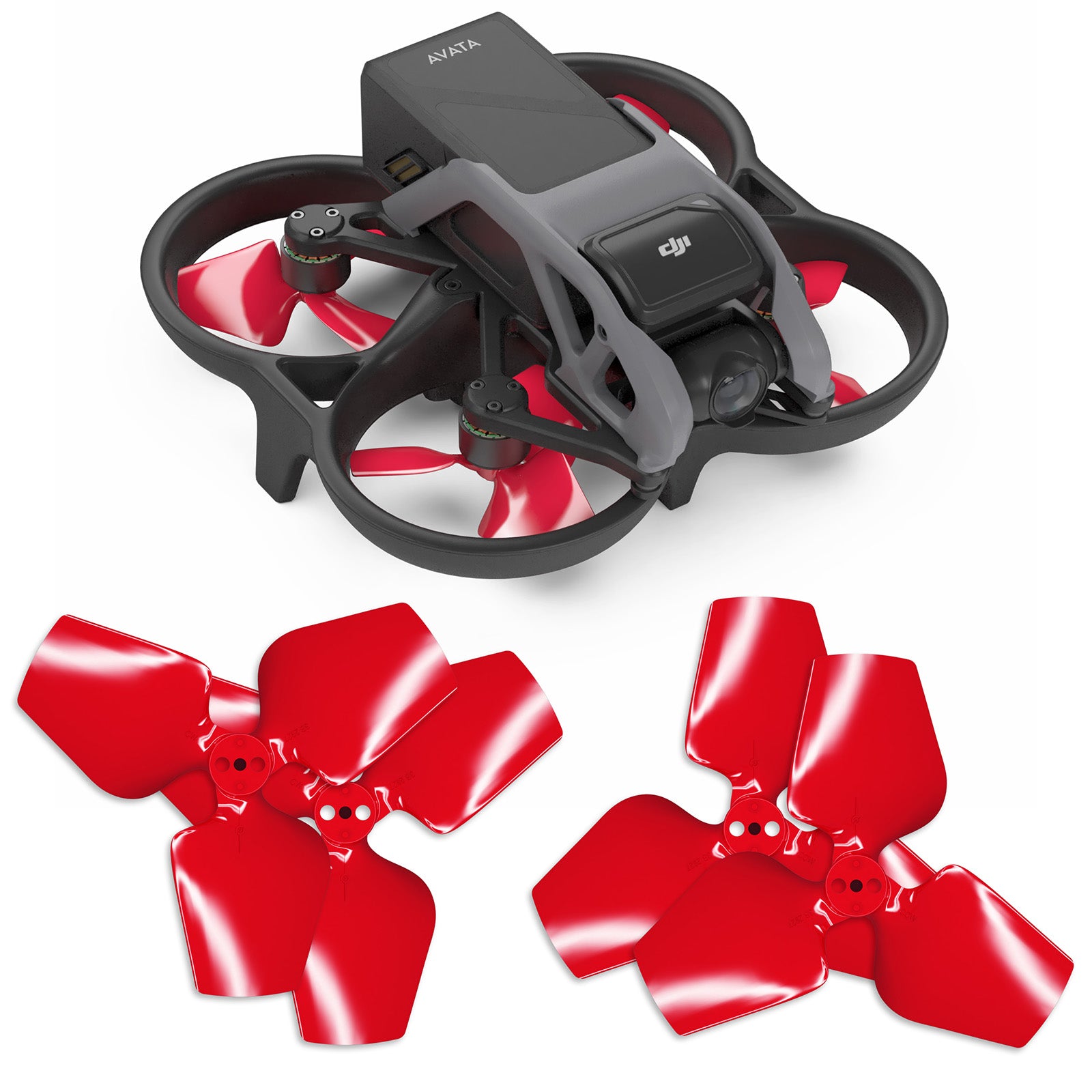 DJI Avata 3-blade Upgrade Propeller Set x4 Red - Master Airscrew