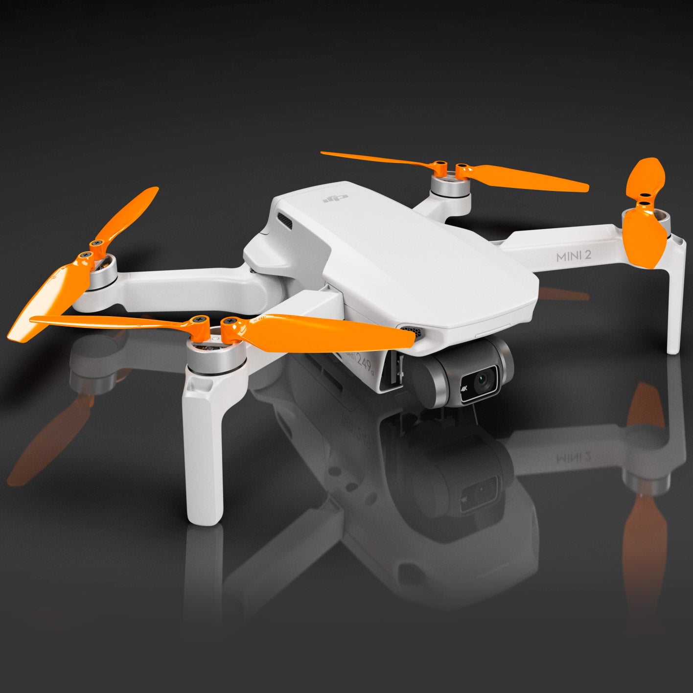 DJI Mini 2 / SE STEALTH Upgrade Propellers - x4 Orange - Master Airscrew