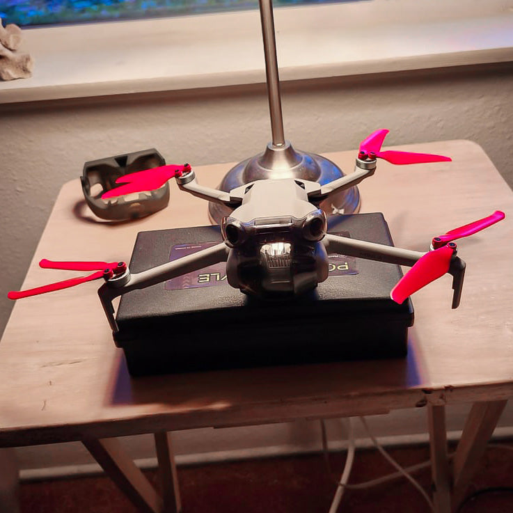 DJI Mini 3 Pro / 4 Pro STEALTH Upgrade Propellers - x4 Red