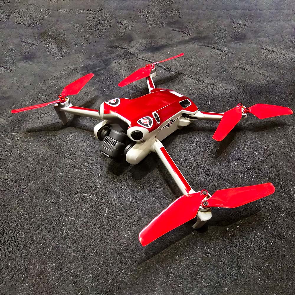 DJI Mini 4 / 3 Pro SUPER STEALTH Upgrade Propellers - x4 Red
