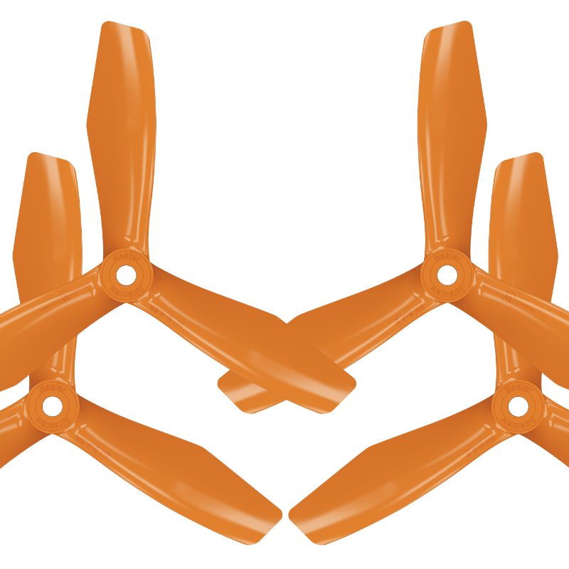 BN-3blade-FPV - 5x4.5 Prop Set x4 Orange - Master Airscrew