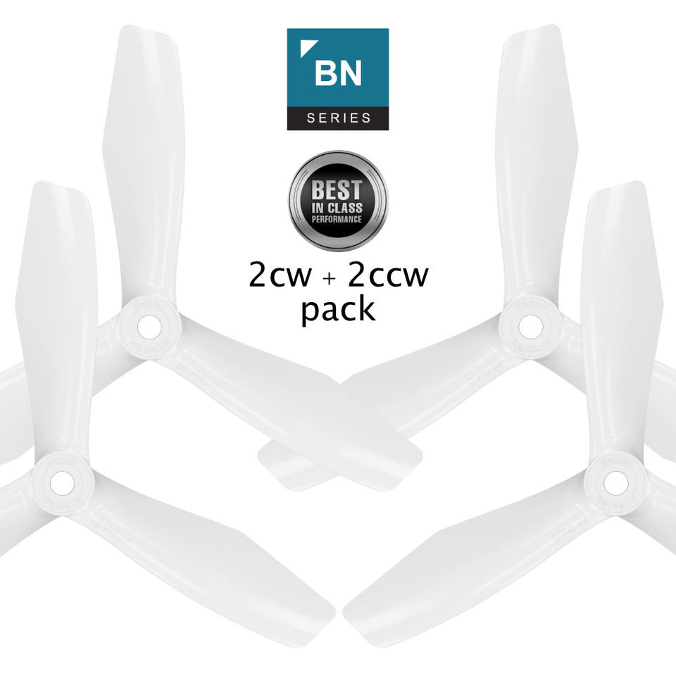 BN-3blade-FPV - 5x4.5 Prop Set x4 White - Master Airscrew