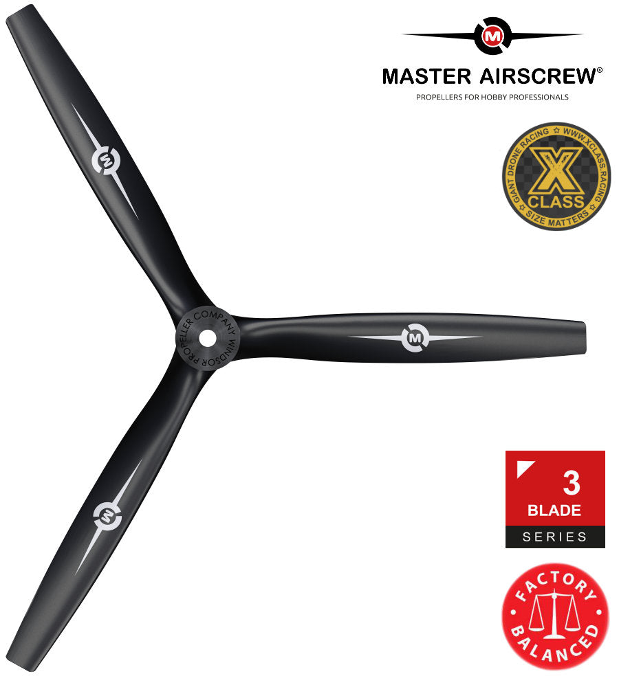 3-Blade - 13x12 Propeller Black - Master Airscrew