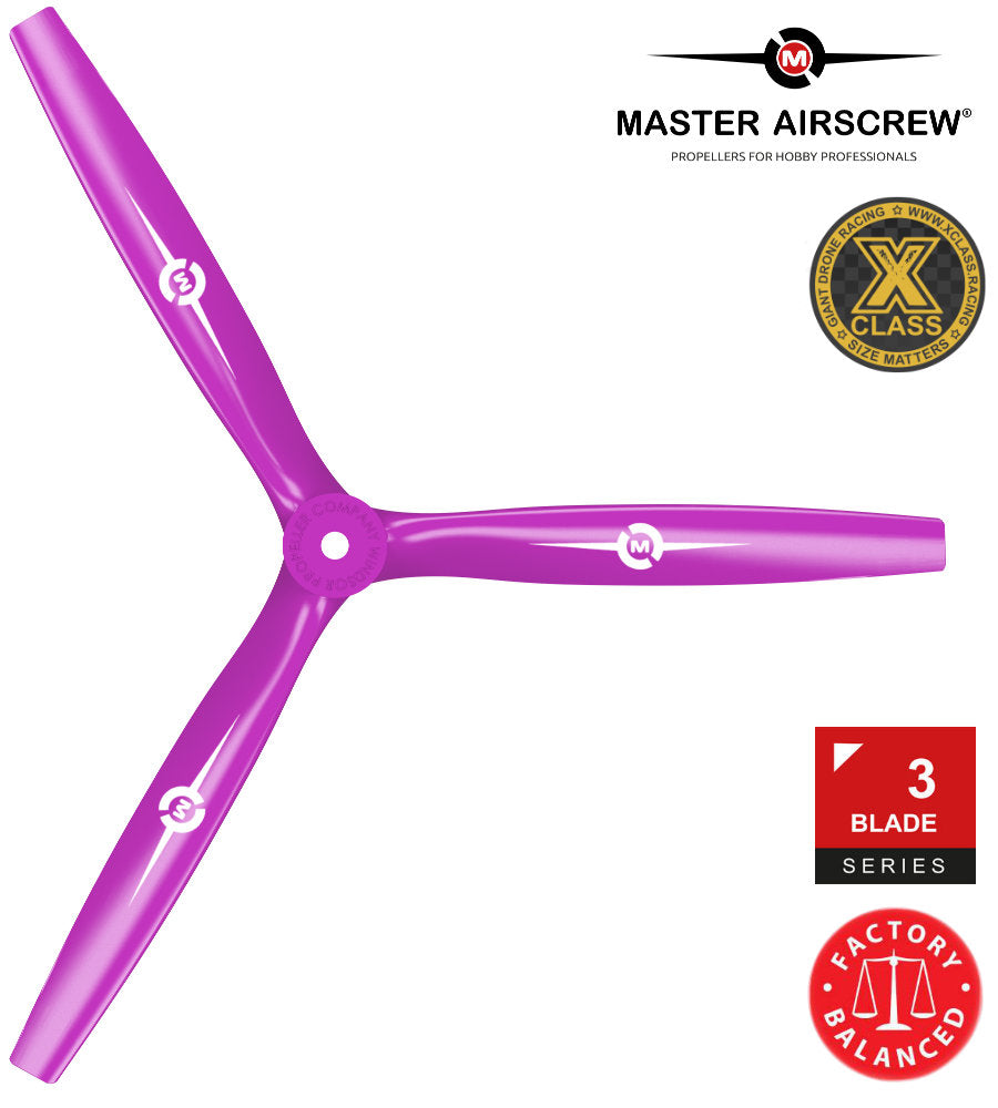 3-Blade - 13x12 Propeller Magenta - Master Airscrew