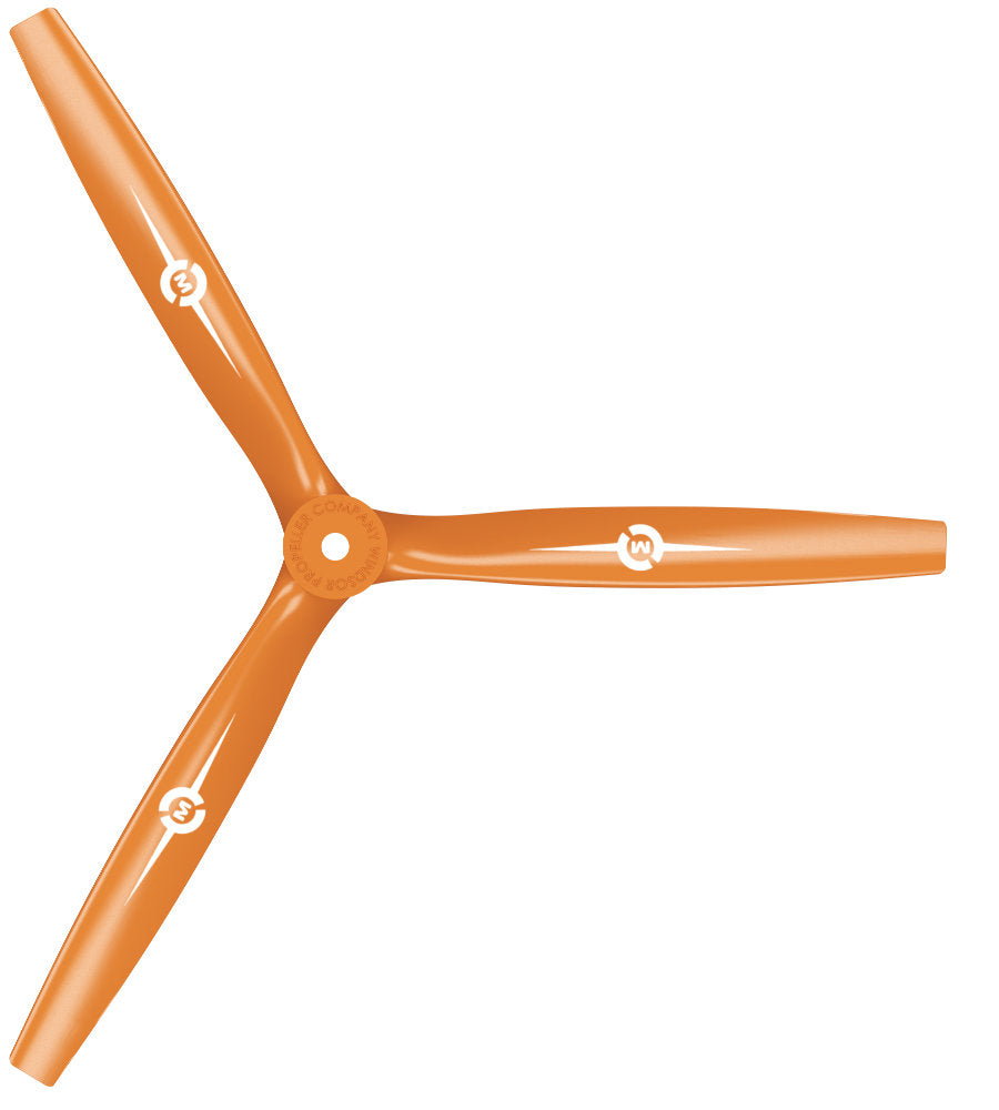 3-Blade - 13x12 Propeller Rev./Pusher Orange - Master Airscrew