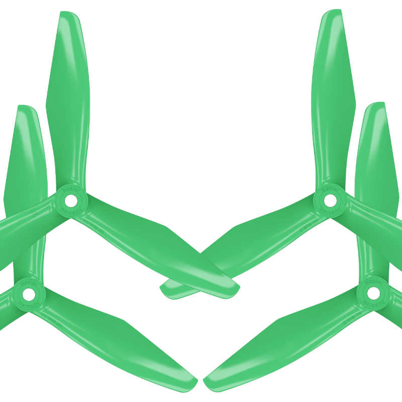 RS-3blade-FPV - 5x4.5 Prop Set x4 Green - Master Airscrew