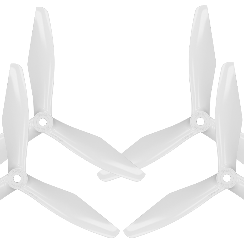 RS-3blade-FPV - 5x4.5 Prop Set x4 White - Master Airscrew
