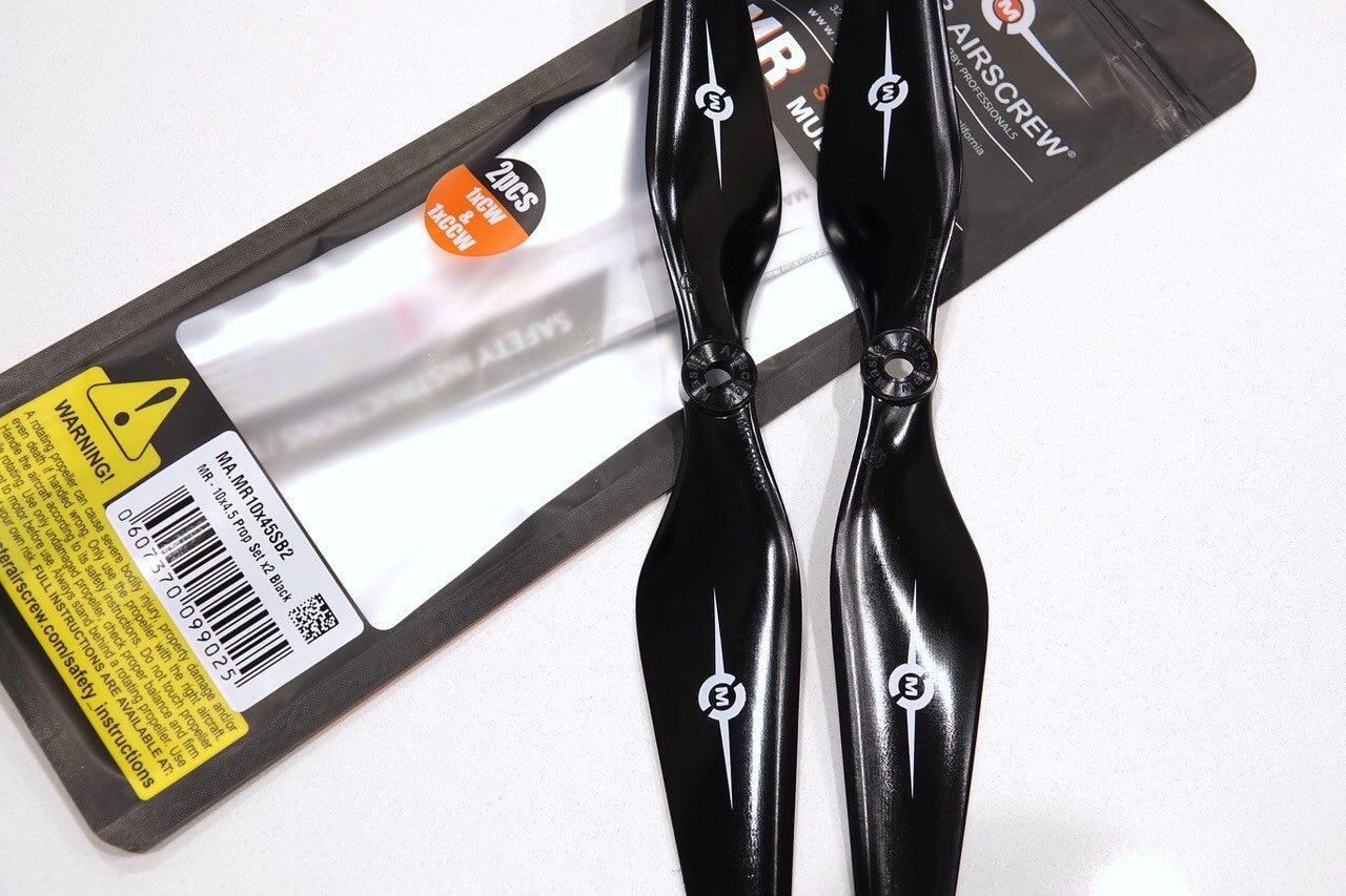 MR Series - 12x4.5 Prop Set x2 Black - Master Airscrew
