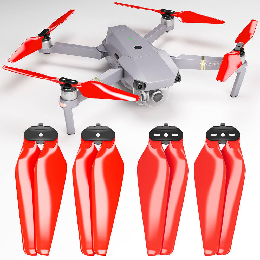 DJI Mavic PRO Platinum STEALTH Upgrade Propellers x4 RED