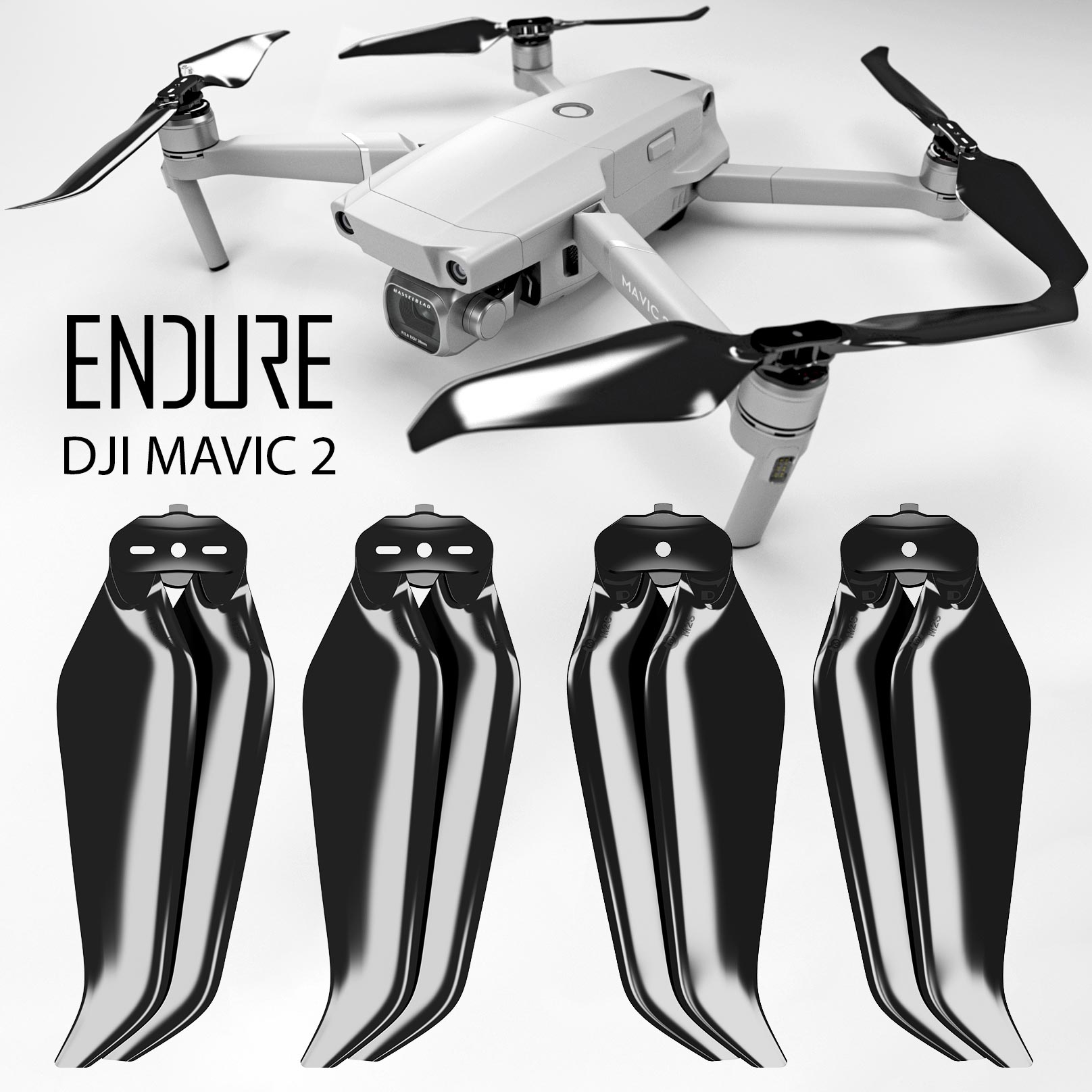 DJI Mavic 2 ENDURE Propellers - x4 Black - Master Airscrew