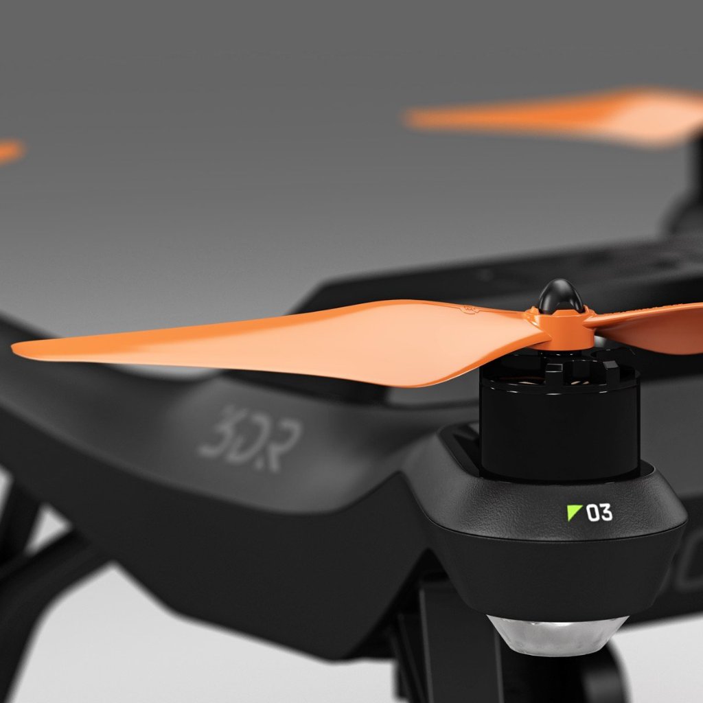 3DR Solo Built-in Nut Upgrade Propellers - MR SL 10x4.5 Set x4 Orange - Master Airscrew