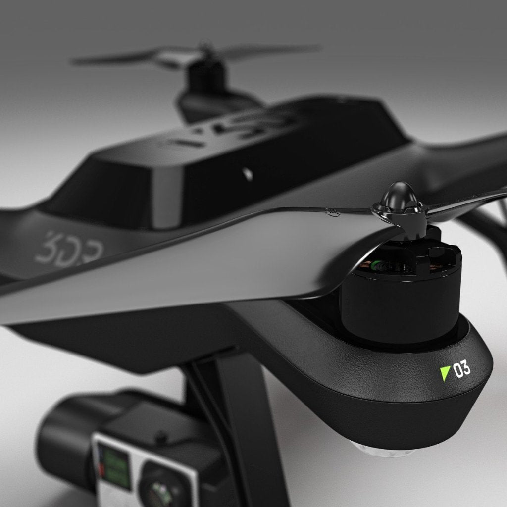 3DR Solo Built-in Nut Upgrade Propellers - MR SL 10x4.5 Set x4 Black - Master Airscrew