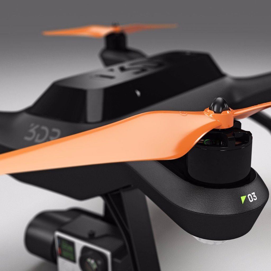 3DR Solo Built-in Nut Upgrade Propellers - MR SL 10x4.5 Set x4 Orange - Master Airscrew