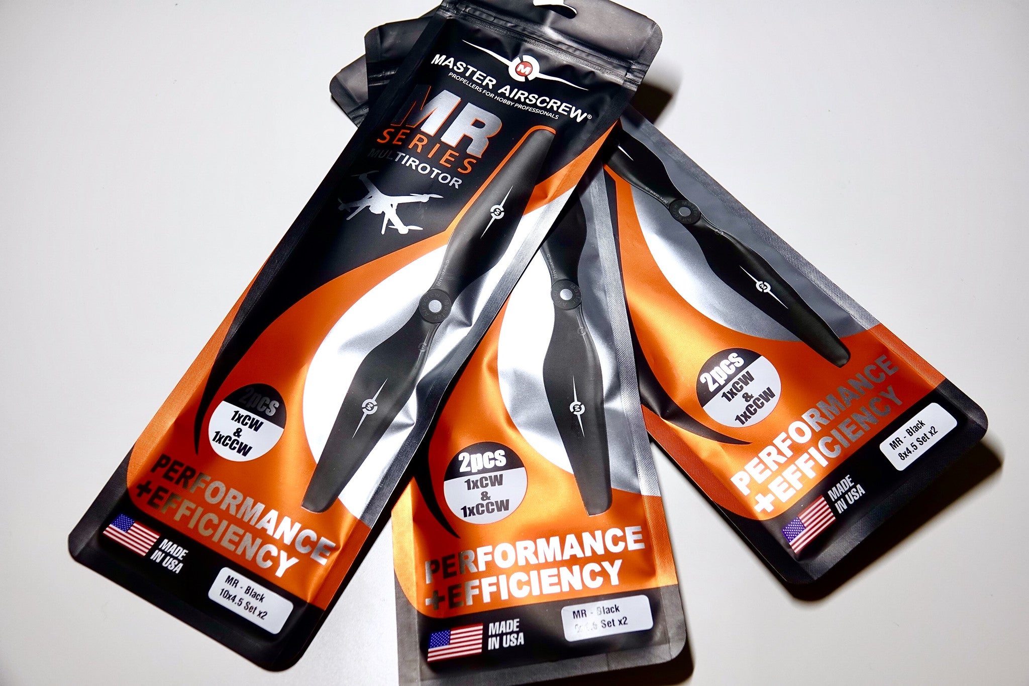 MR Series - 12x4.5 Prop Set x2 Black - Master Airscrew