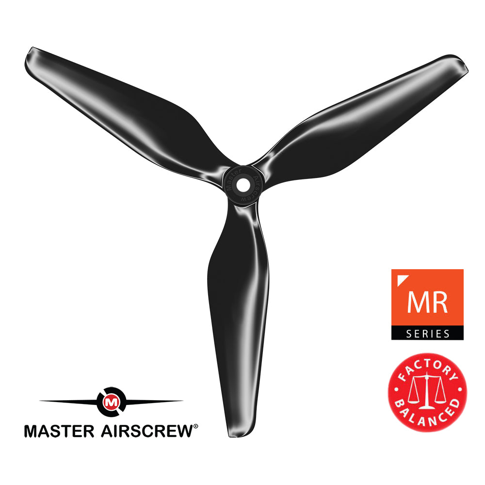3MR Series - 3-Blade 6x3.2 Propeller (CCW) Black - Master Airscrew