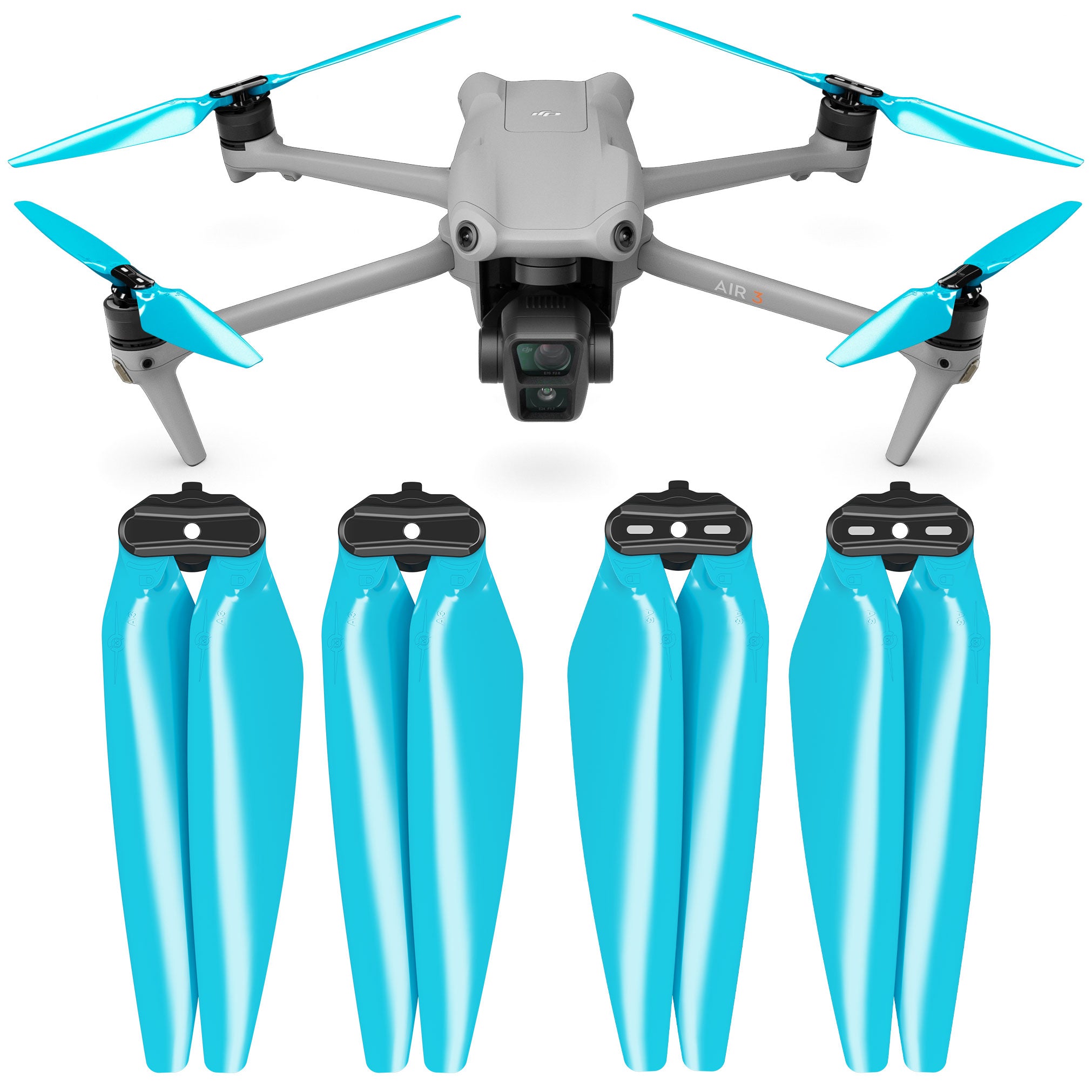 DJI Air 3 STEALTH Upgrade Propellers - x4 Blue - Master Airscrew