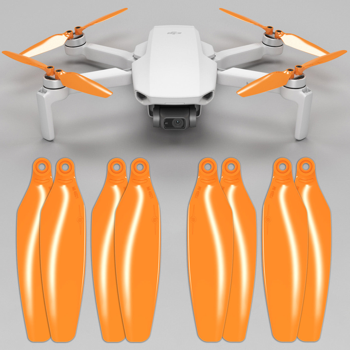 DJI Mini 2 / SE STEALTH Upgrade Propellers -x4 ORANGE -Master Airscrew