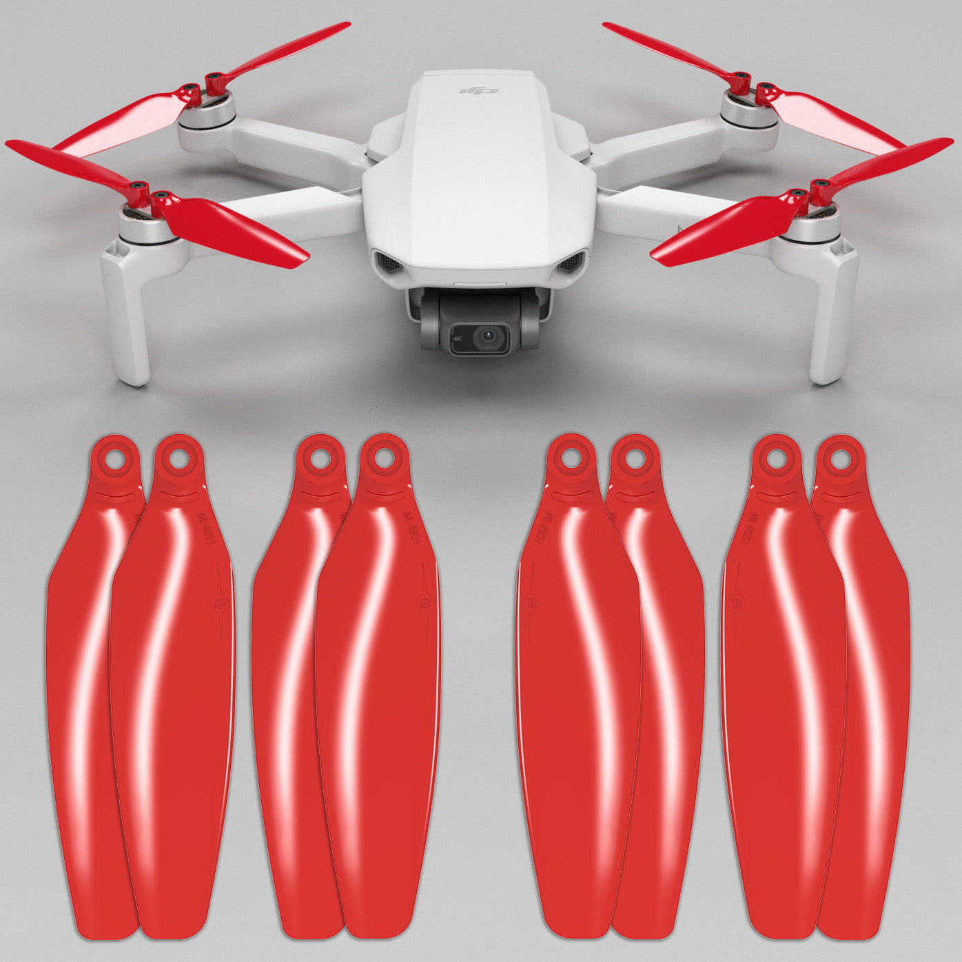 DJI Mini 2 / SE STEALTH Upgrade Propellers - x4 Red