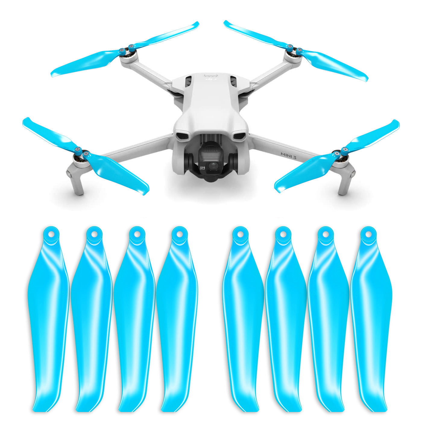 DJI Mini 3 STEALTH Upgrade Propellers - x4 Blue - Master Airscrew