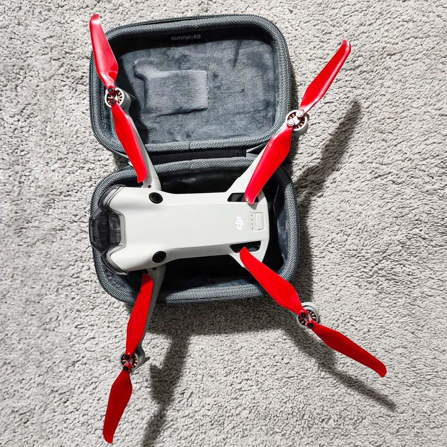 DJI Mini 3 Pro / 4 Pro STEALTH Upgrade Propellers - x4 Red