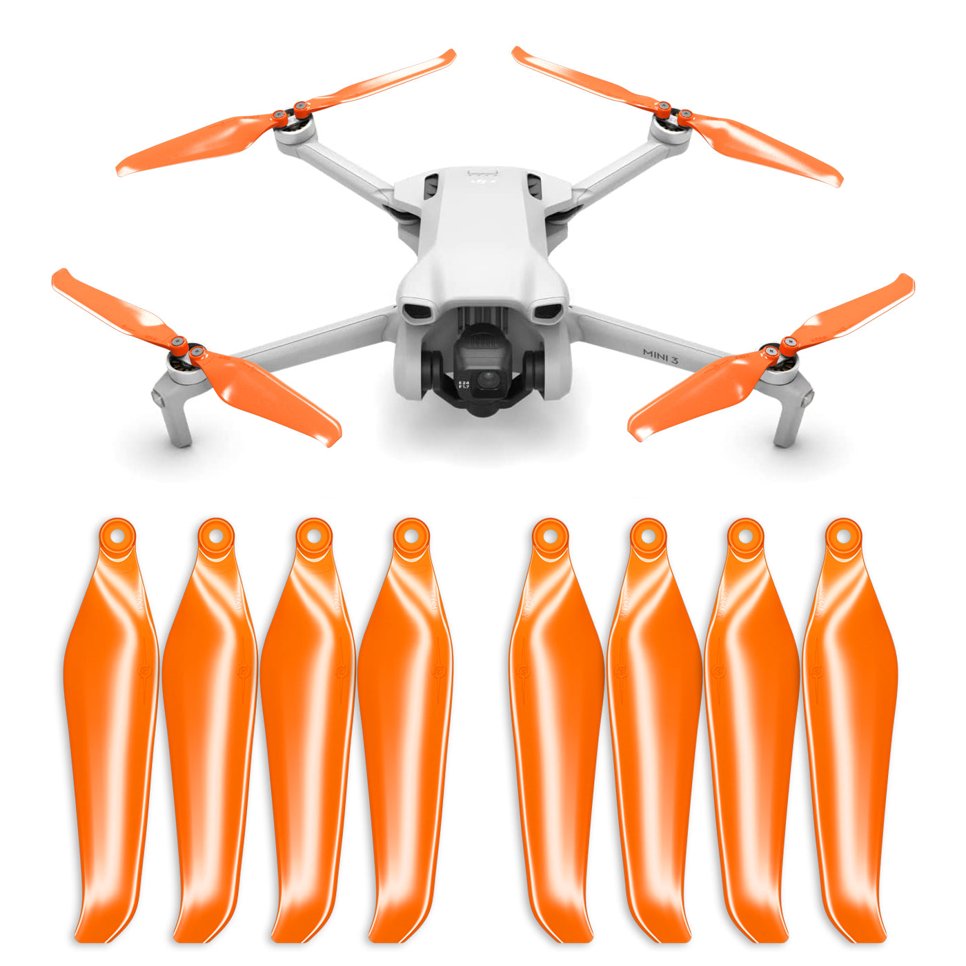 Achetez 6030f Pour DJI Mini 3 Pro 8pcs Plastic Drone Propercule Blades  Remplacement Accessoires - Noir / Orange de Chine