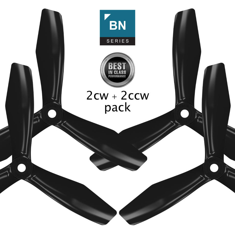 BN-3blade-FPV - 5x4.5 Prop Set x4 Black - Master Airscrew