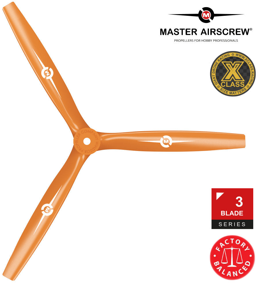 3-Blade - 13x12 Propeller Orange - Master Airscrew
