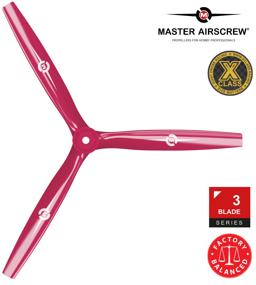 3-Blade - 13x12 Propeller Red - Master Airscrew