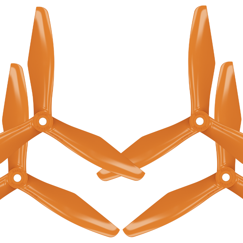 RS-3blade-FPV - 6x4.5 Prop Set x4 Orange - Master Airscrew