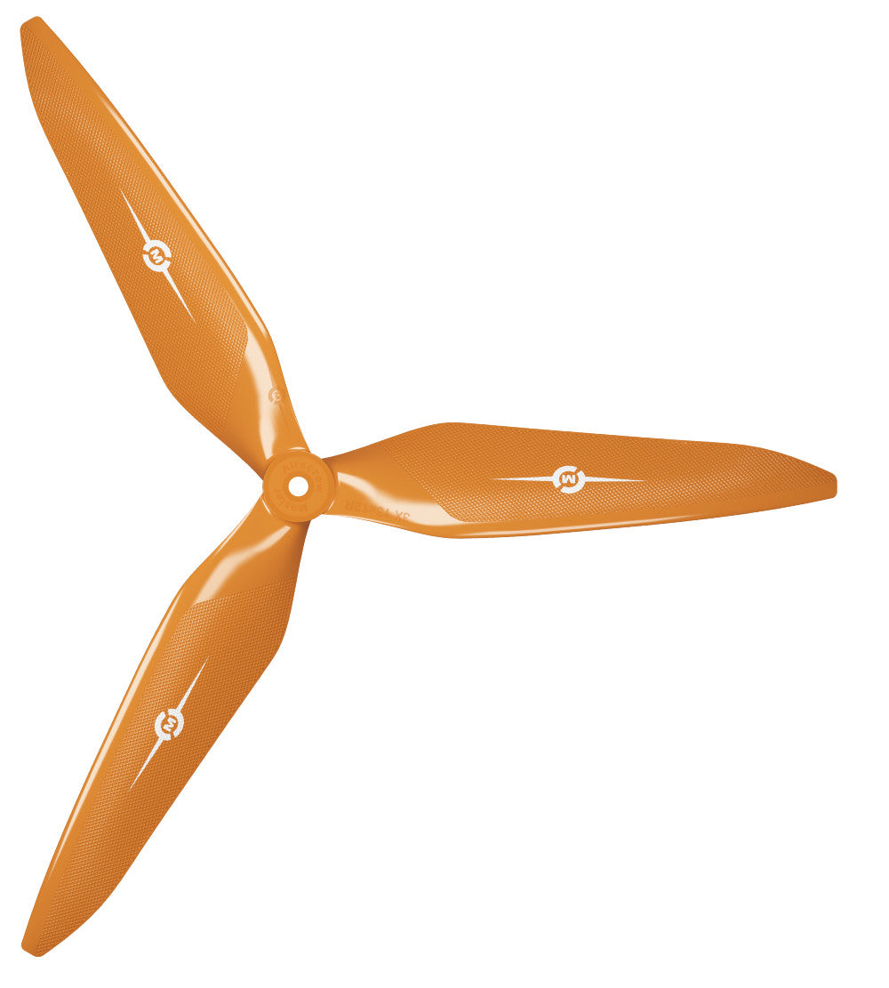 3X Power - 10x9 Propeller (CW) Rev./Pusher Orange - Master Airscrew