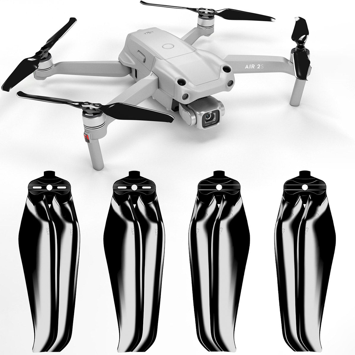 DJI Air 2S STEALTH Upgrade Propellers - x4 Black - Master Airscrew