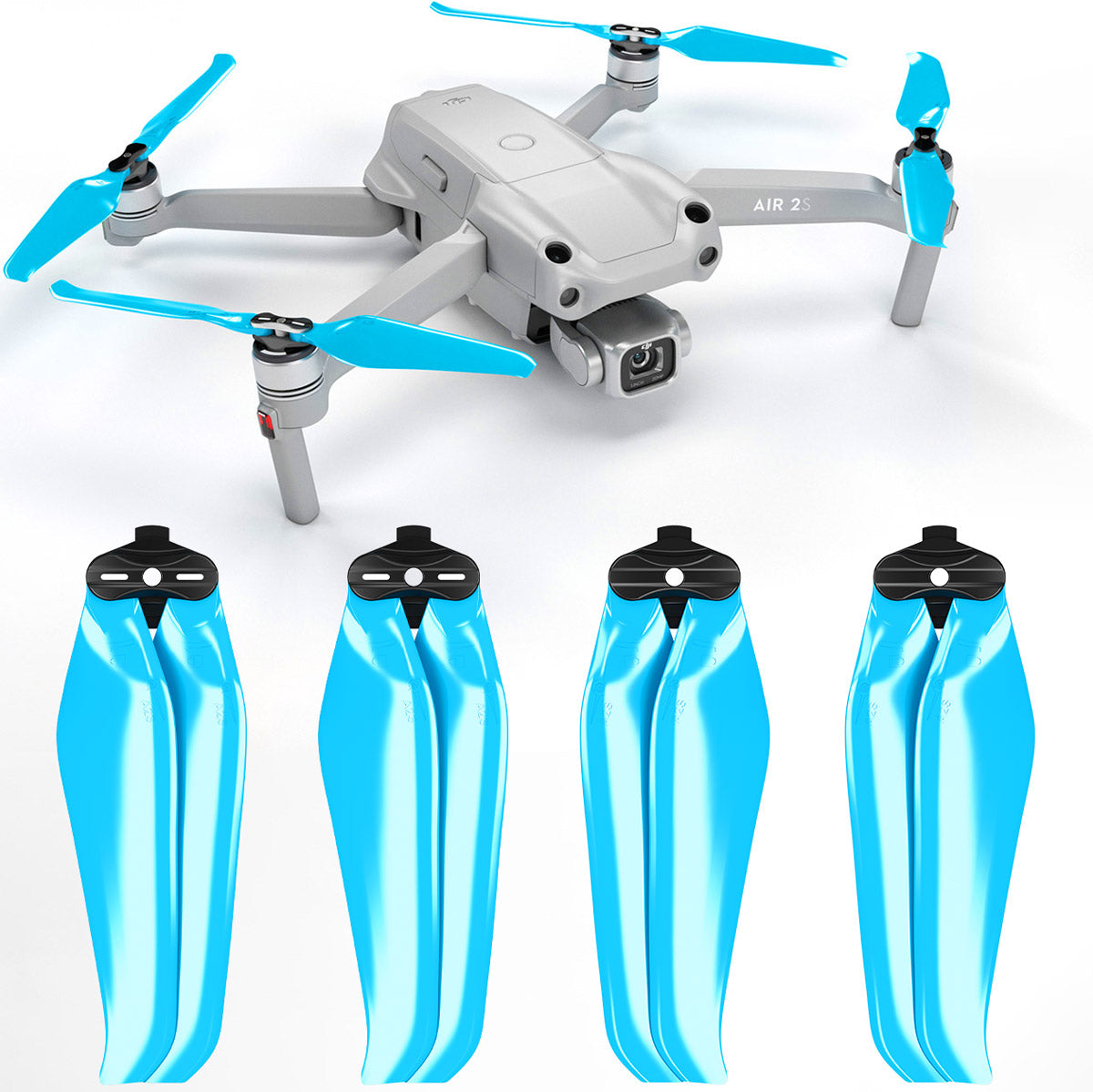 DJI Air 2S STEALTH Upgrade Propellers - x4 Blue - Master Airscrew