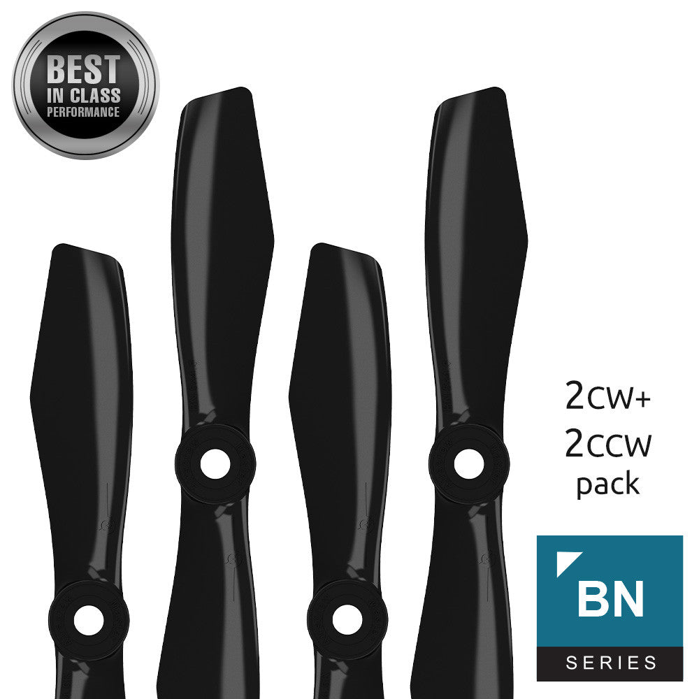 BN FPV bullnose - 5x4.5 Prop Set x4 Black - Master Airscrew