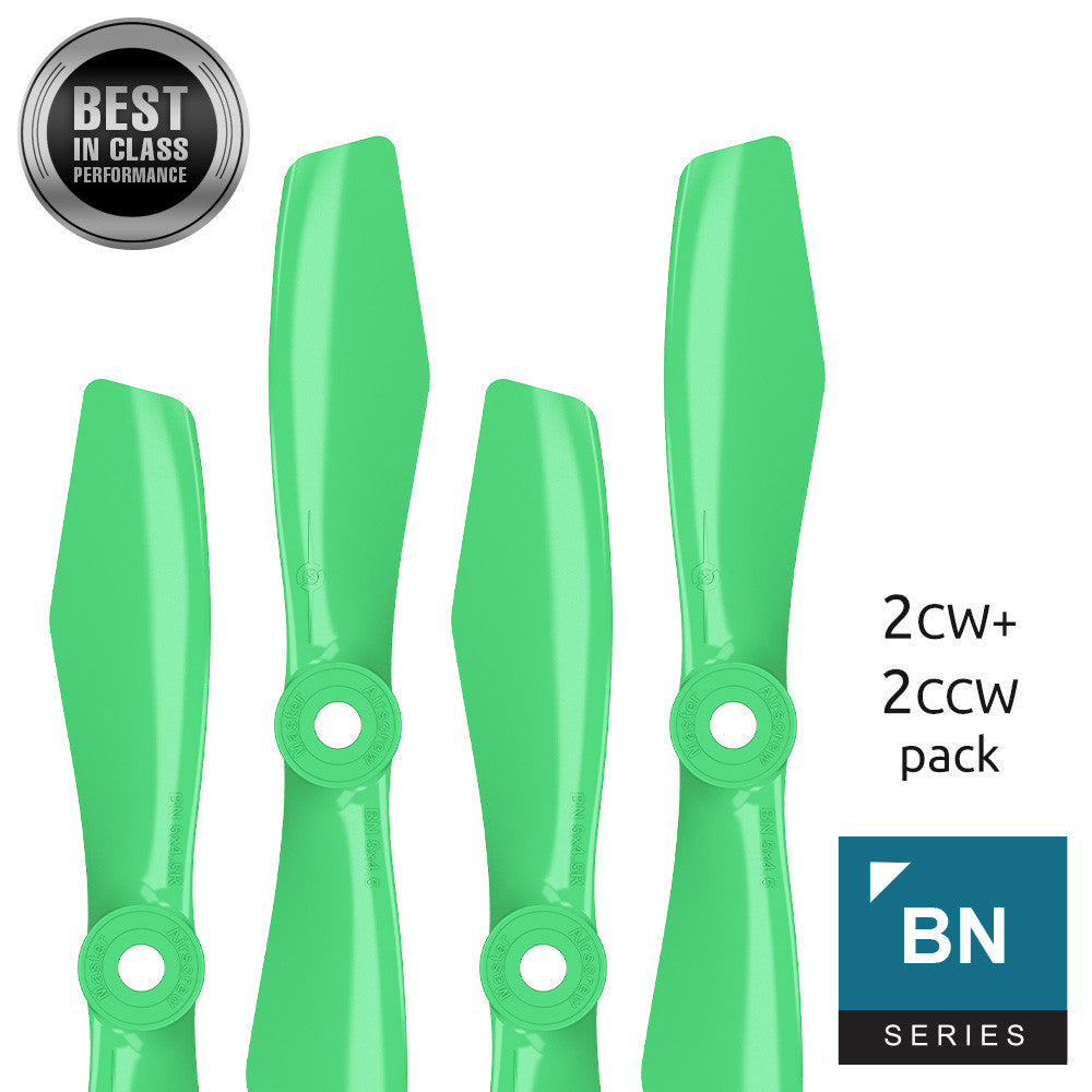 BN FPV bullnose - 5x4.5 Prop Set x4 Green - Master Airscrew