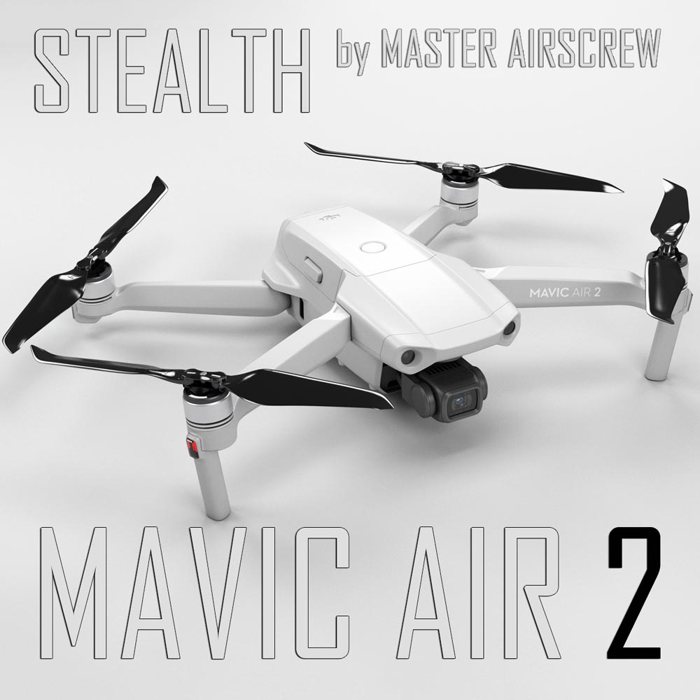 DJI Mavic Air 2 STEALTH Upgrade Propellers - x4 Black