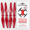 DJI Spark STEALTH Upgrade Propellers - x4 Red - Master Airscrew