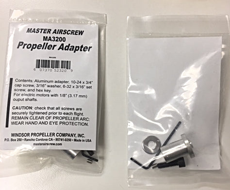 Adapter Aluminum 0.25in / 3mm - Master Airscrew