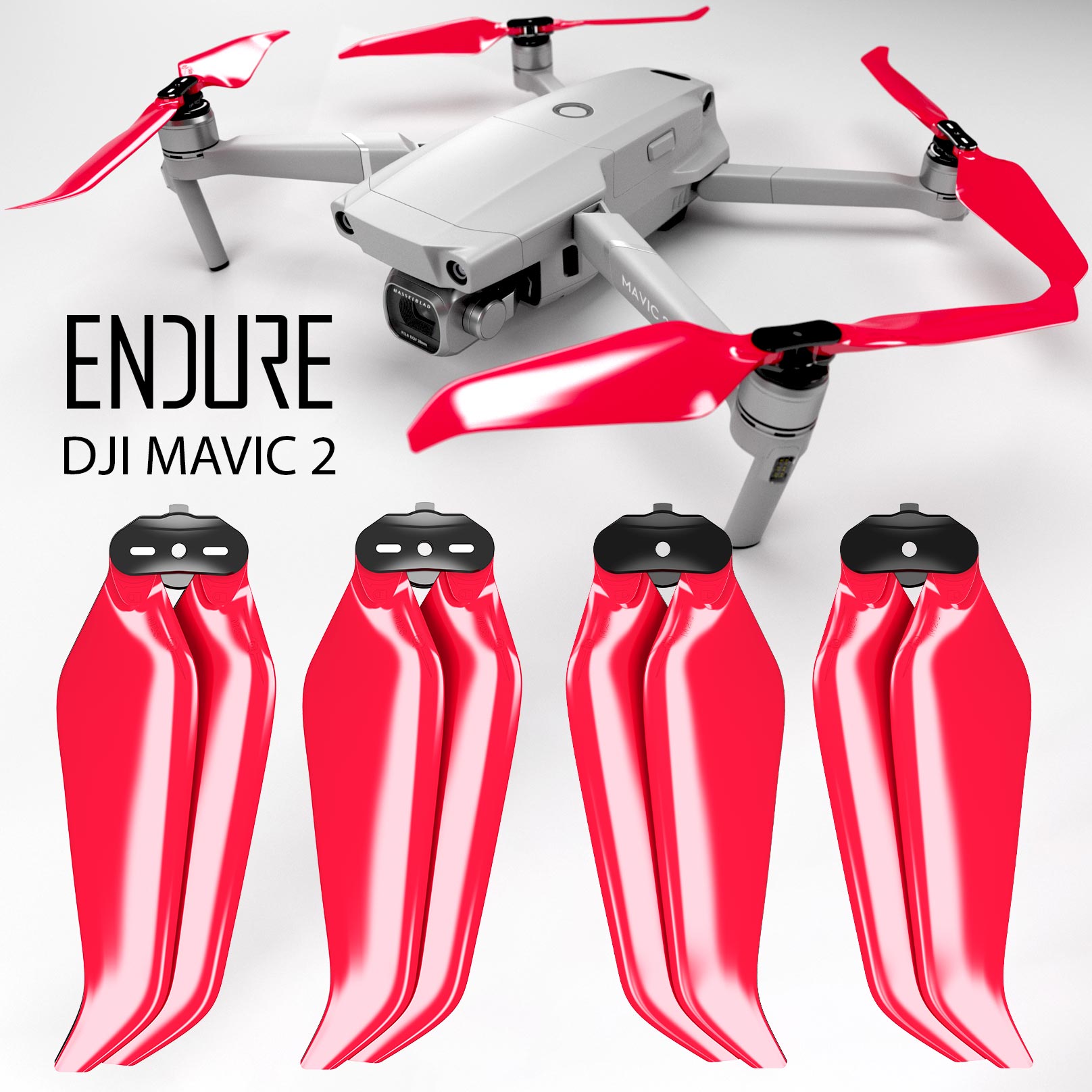 DJI Mavic 2 ENDURE Propellers - x4 Red