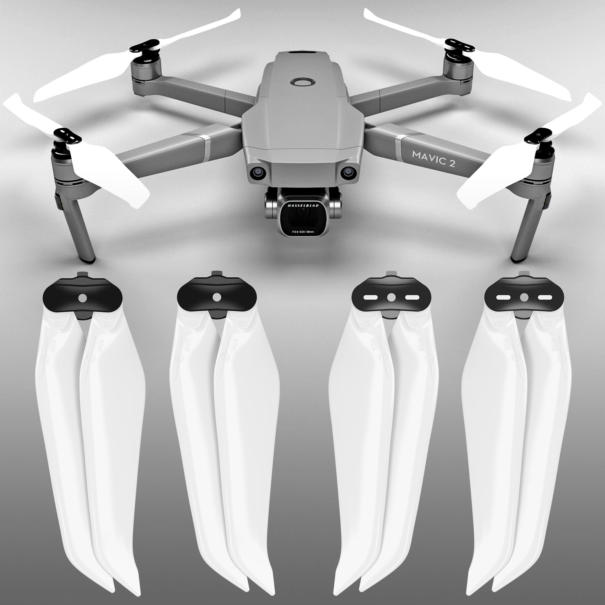 DJI Mavic 2 STEALTH Upgrade Propellers- x4 White - Master Airscrew