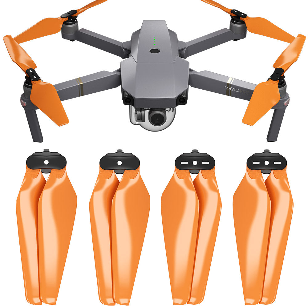 DJI Mavic PRO & Platinum STEALTH Upgrade Propellers - x4 - ORANGE