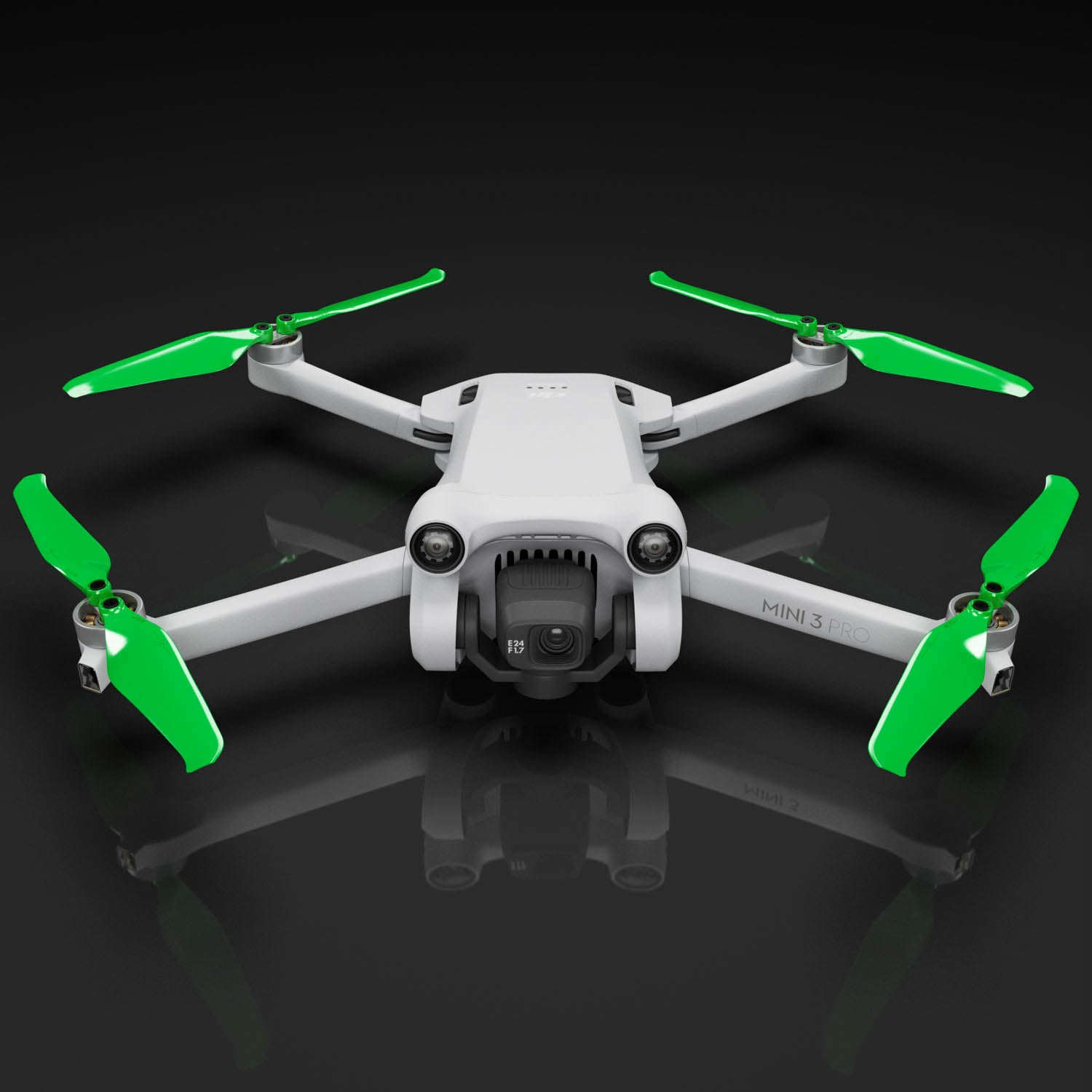 DJI Mini 3 Pro / 4 Pro STEALTH Upgrade Propellers - x4 Green