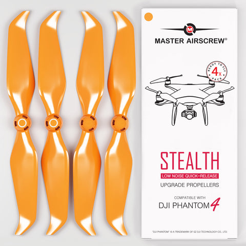 DJI Phantom 4 STEALTH Propellers - x4 Orange