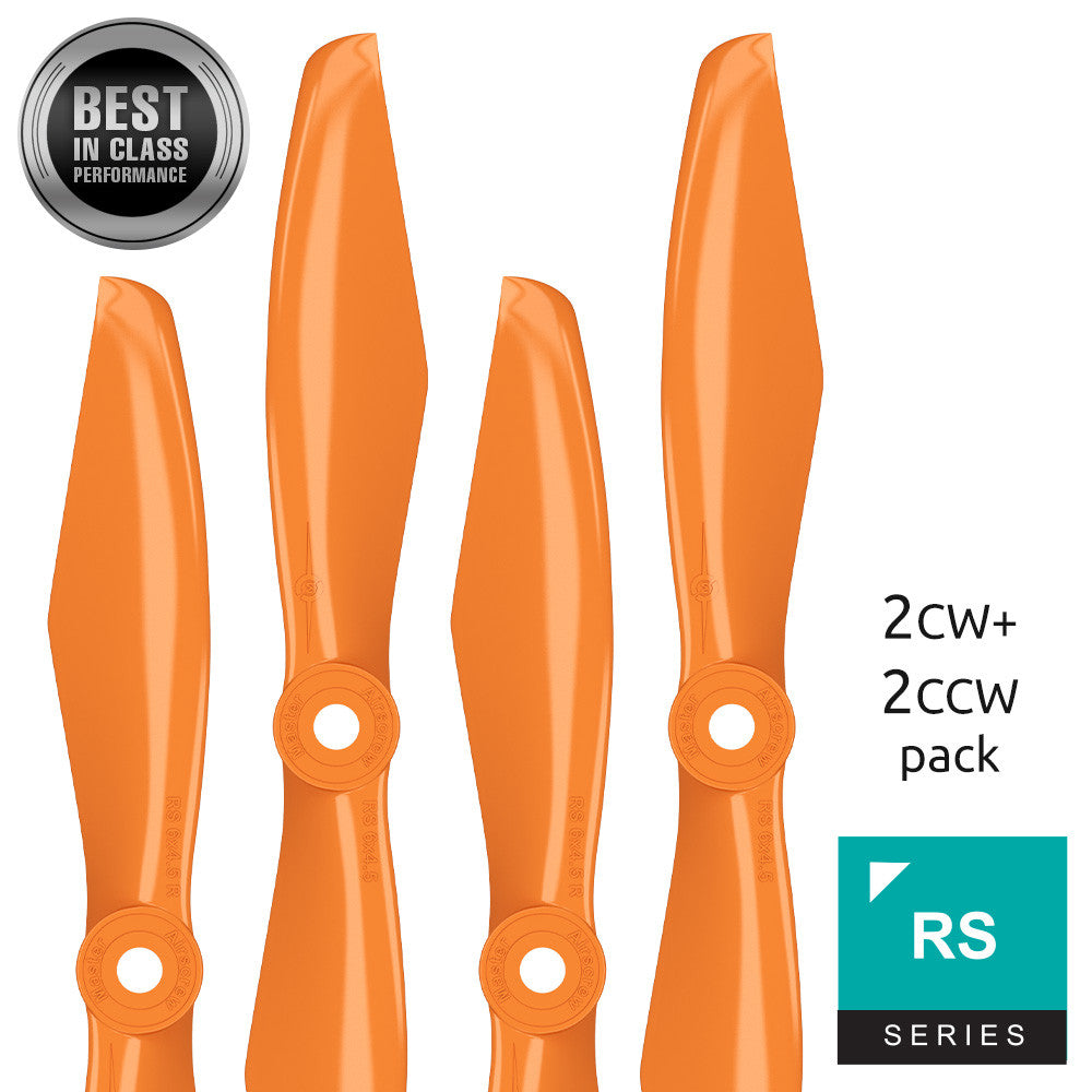 RS FPV Racing - 5x4.5 Prop Set x4 Orange - Master Airscrew