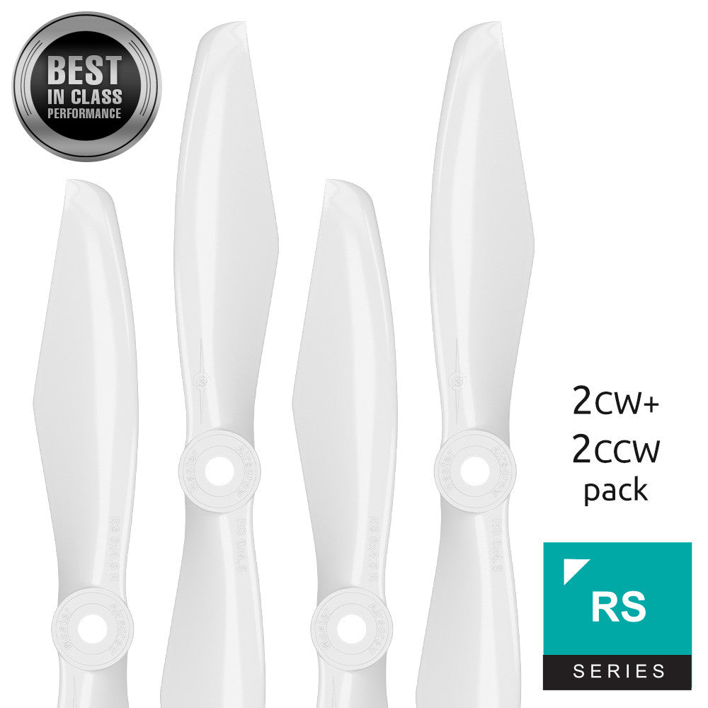 RS FPV Racing - 6x4.5 Prop Set x4 White - Master Airscrew