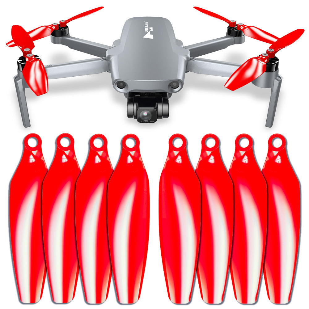 DJI Mini 3 Pro / 4 Pro STEALTH Upgrade Propellers - x4 Red